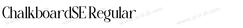 ChalkboardSE Regular字体转换